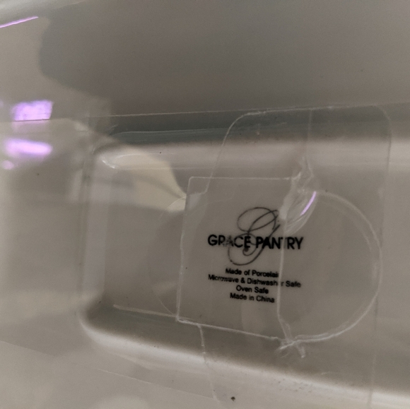 Lemon Print Porcelain 3 in 1  Covered Casserole Lidded Baker Dish New - Picture 7 of 8